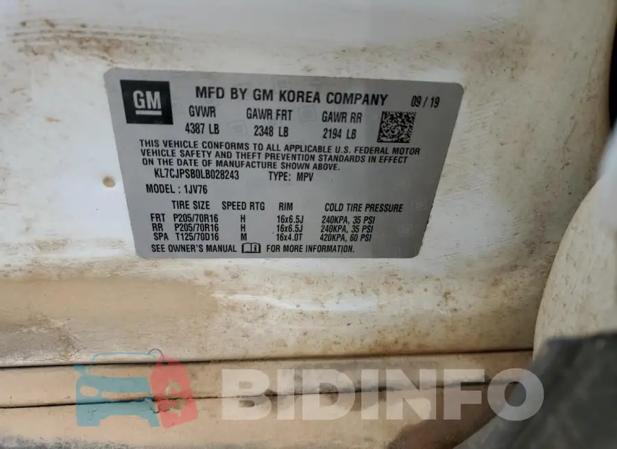 KL7CJPSB0LB028243 Photo# 13