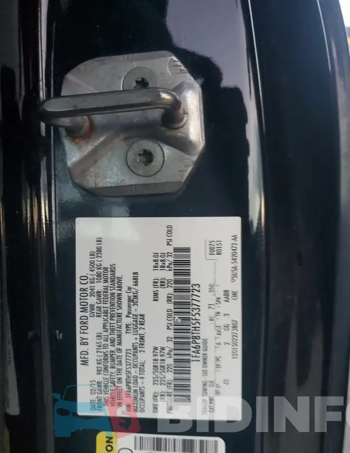 1FA6P8TH5F5377723 Photo# 12