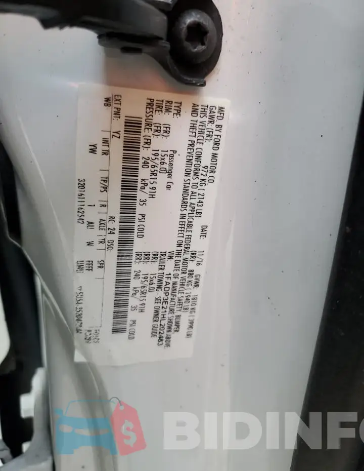 1FADP3E21HL202483 Photo# 12