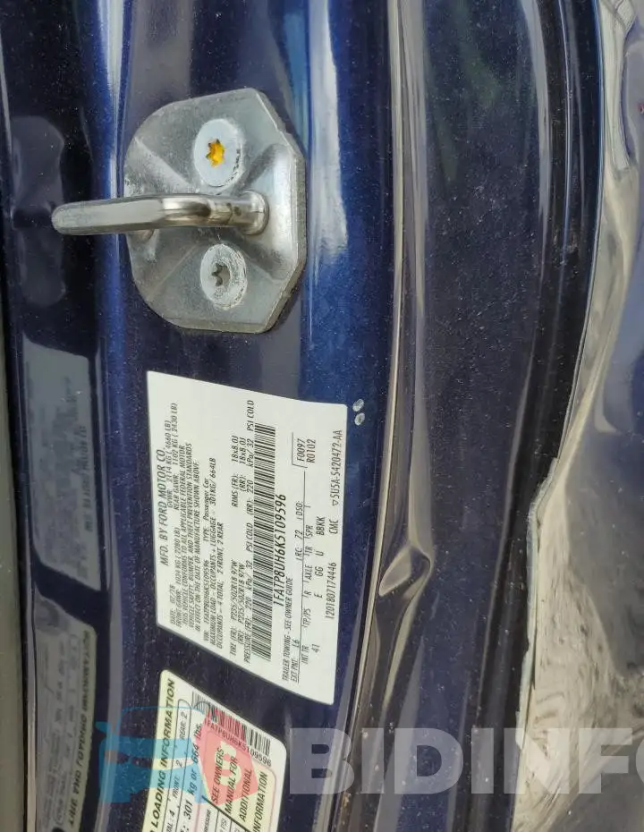 1FATP8UH6K5109596 Photo# 12