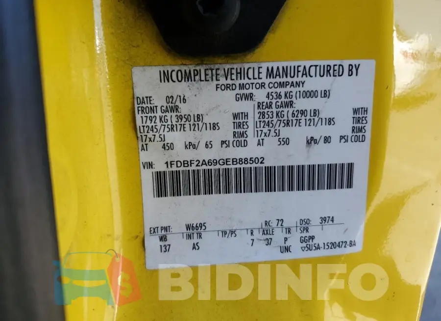 1FDBF2A69GEB88502 Photo# 12
