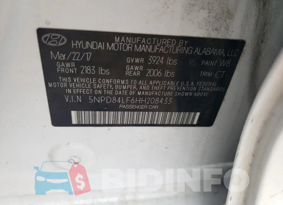 5NPD84LF6HH208433 Photo# 12
