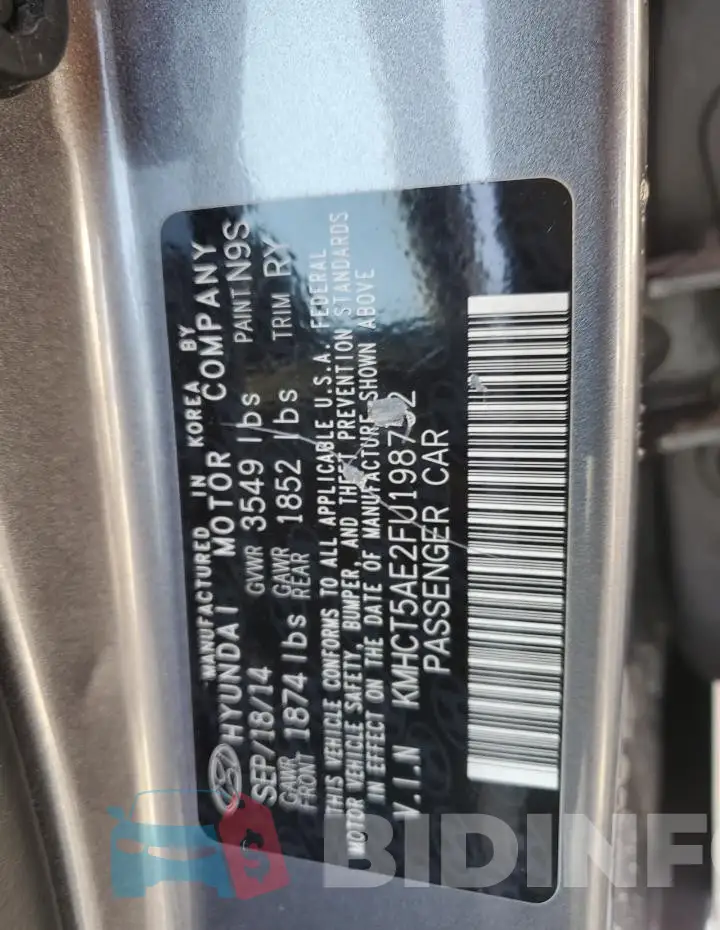KMHCT5AE2FU198752 Photo# 12