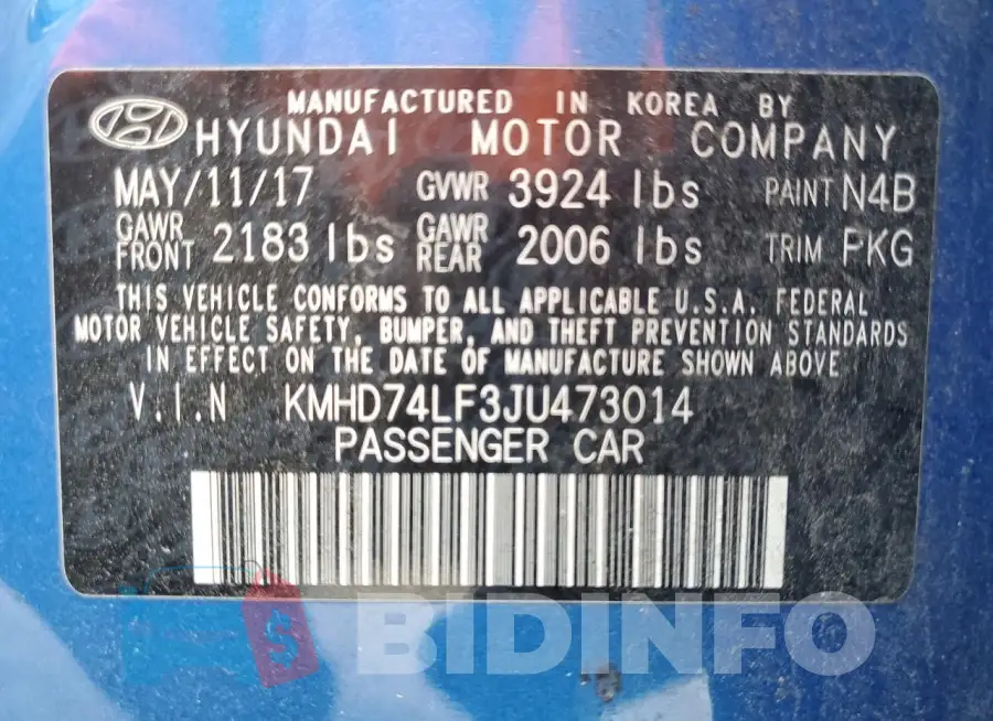 KMHD74LF3JU473014 Photo# 12