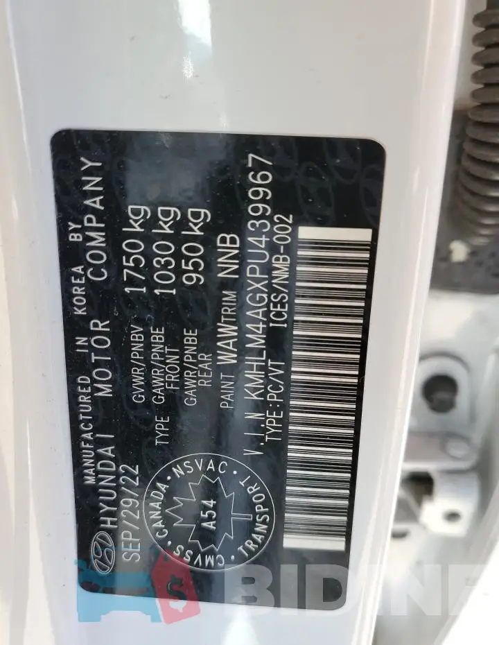 KMHLM4AGXPU439967 Photo# 12