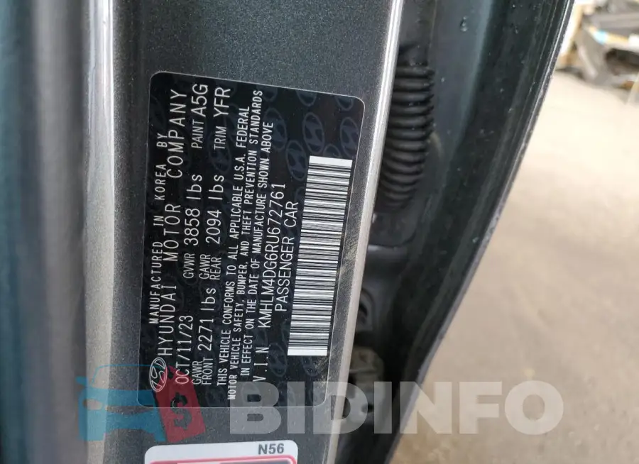KMHLM4DG6RU672761 Photo# 12