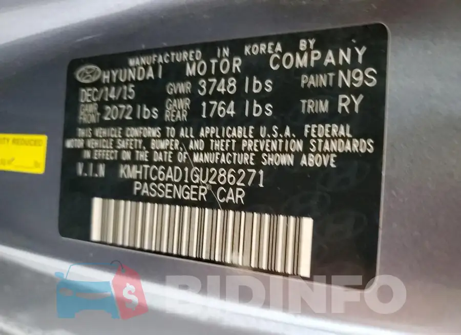 KMHTC6AD1GU286271 Photo# 12