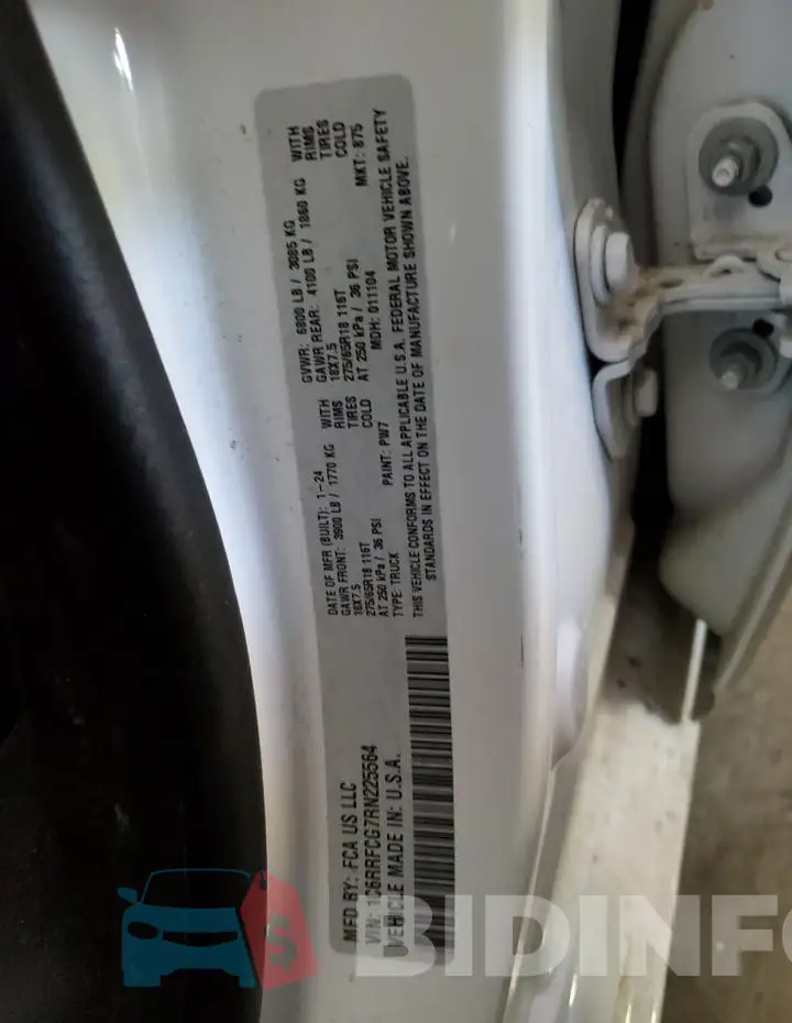 1C6RRFCG7RN225564 Photo# 12