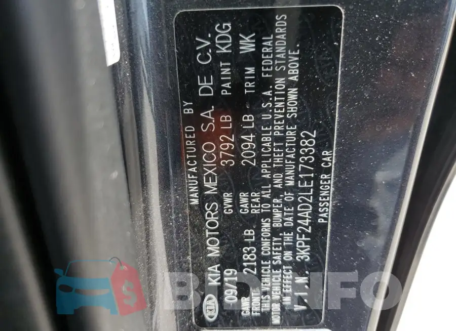3KPF24AD2LE173382 Photo# 12