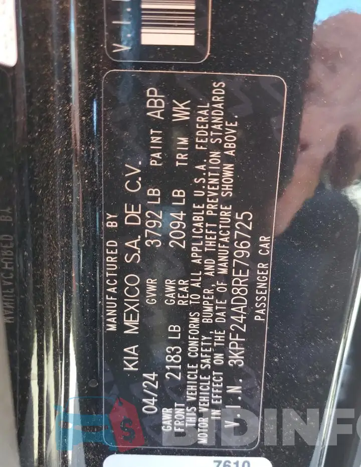 3KPF24AD8RE796725 Photo# 12