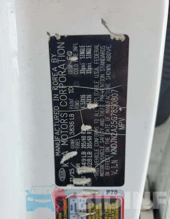 KNDJN2A25G7850807 Photo# 13