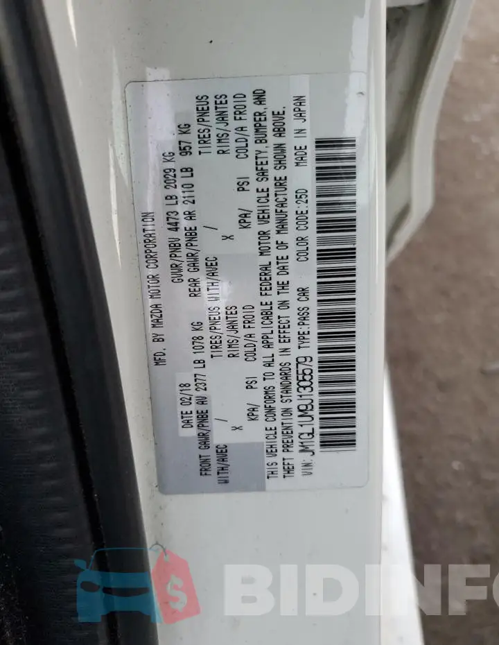 JM1GL1UM9J1305579 Photo# 12