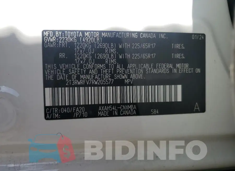 2T3RWRFV7RW205577 Photo# 13