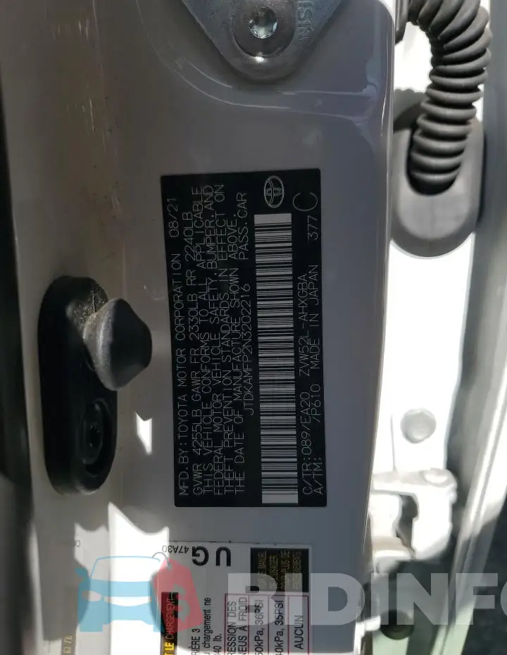 JTDKAMFP2N3202216 Photo# 13