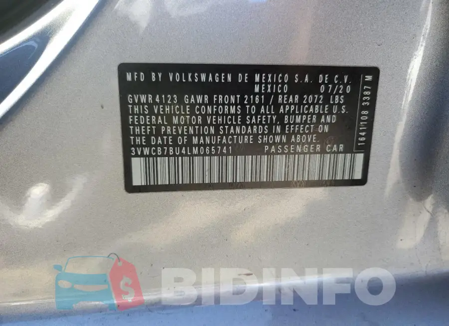 3VWCB7BU4LM065741 Photo# 12