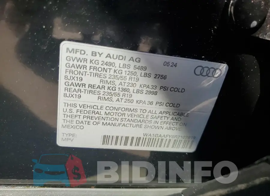 WA1GAAFY6R2107919 Photo# 13