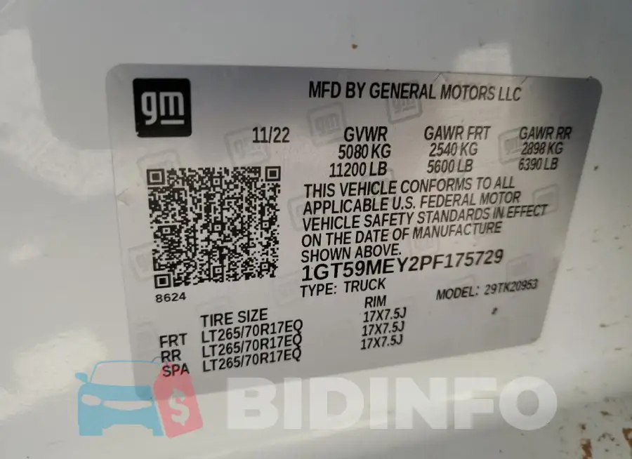 1GT59MEY2PF175729 Photo# 12