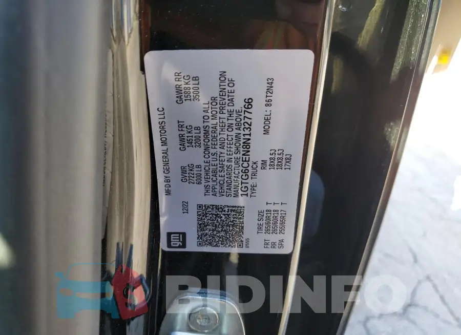 1GTG6CEN8N1327766 Photo# 12