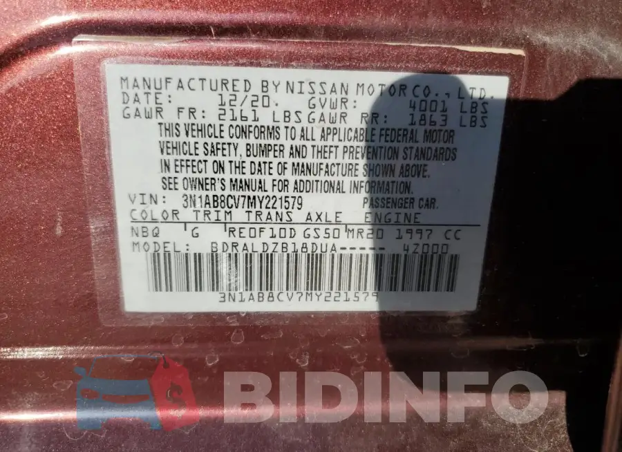 3N1AB8CV7MY221579 Photo# 12