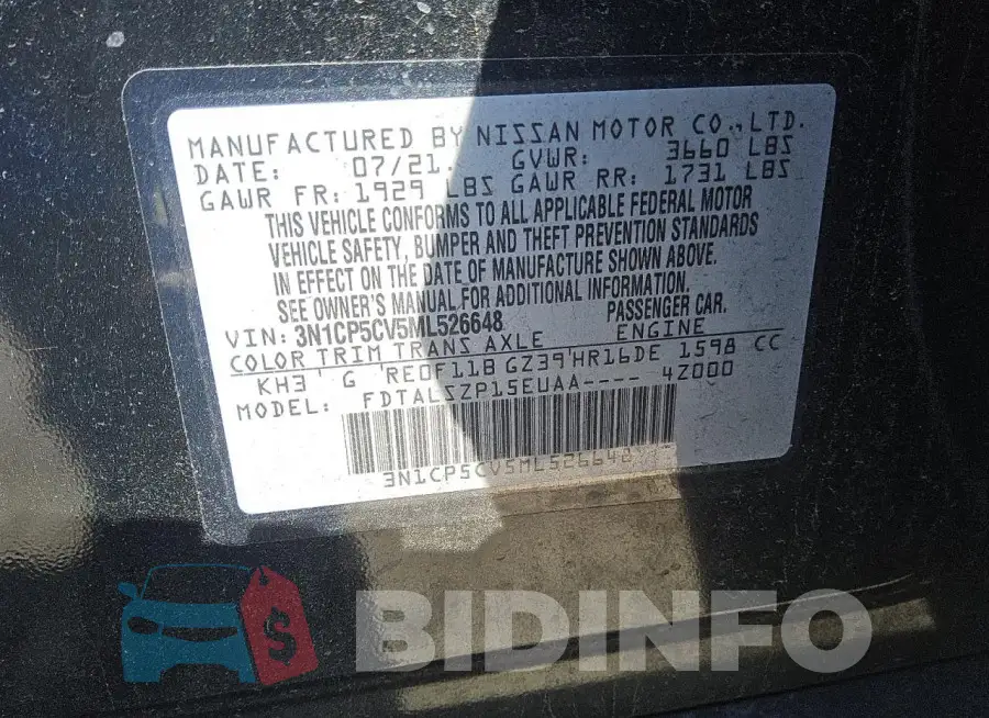 3N1CP5CV5ML526648 Photo# 13