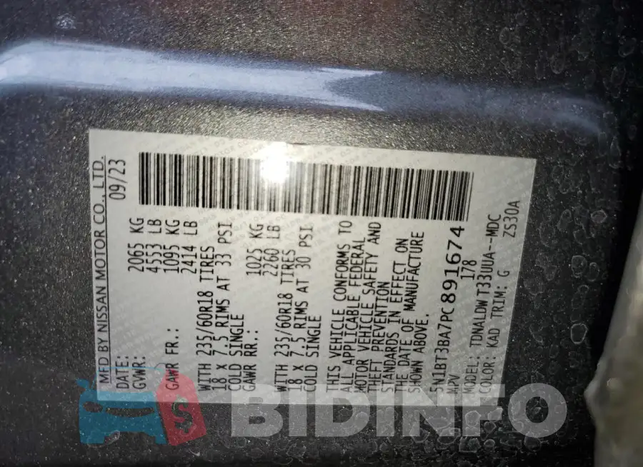 5N1BT3BA7PC891674 Photo# 14