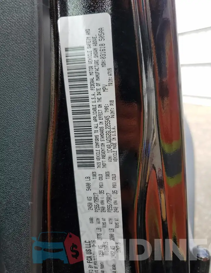 1C4BJWDG2GL225545 Photo# 13