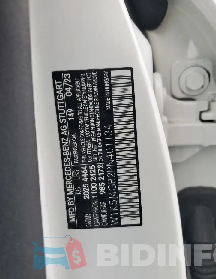 W1K5J4GB2PN401134 Photo# 12