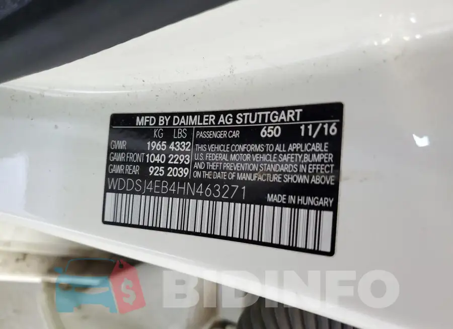 WDDSJ4EB4HN463271 Photo# 13