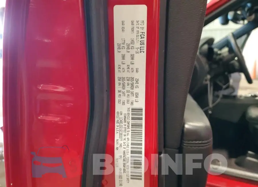 1C4RDJDG1GC393377 Photo# 13