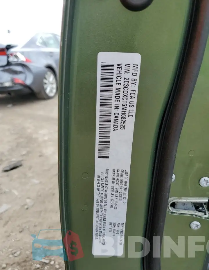 2C3CDXCT5MH682525 Photo# 12