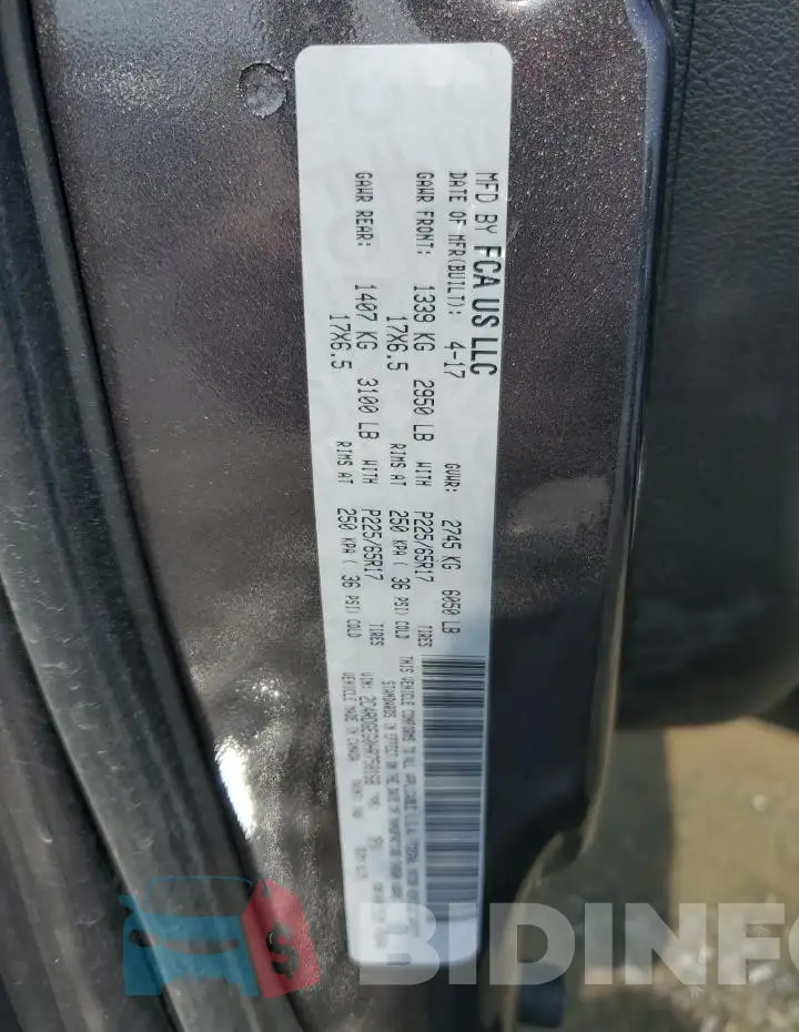 2C4RDGEG0HR750168 Photo# 13