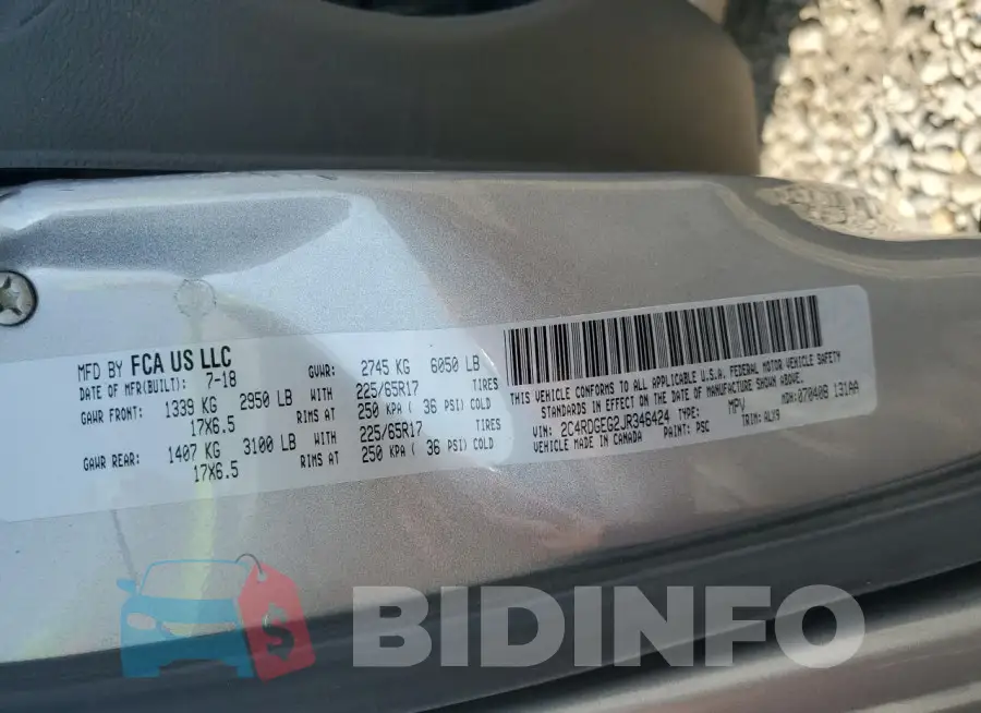 2C4RDGEG2JR346424 Photo# 13