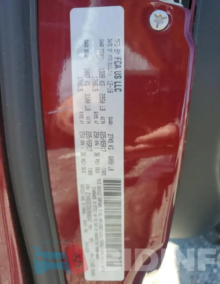 2C4RDGEG5KR606347 Photo# 13