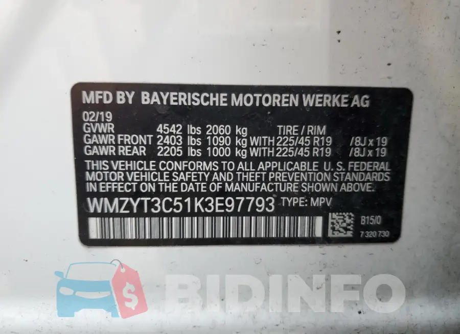 WMZYT3C51K3E97793 Photo# 12