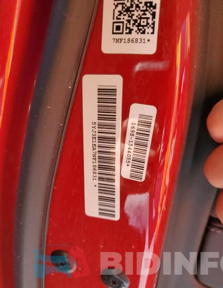 5YJ3E1EA7NF186831 Photo# 12