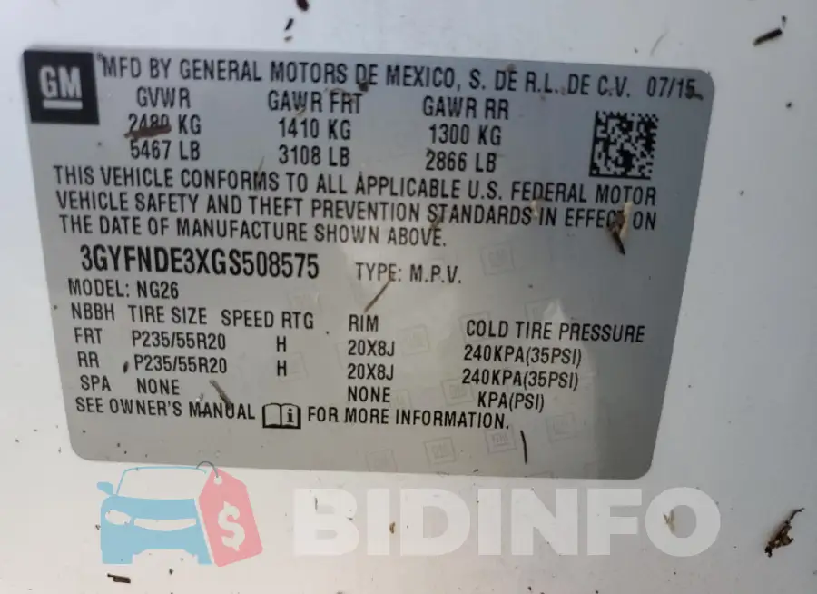 3GYFNDE3XGS508575 Photo# 14