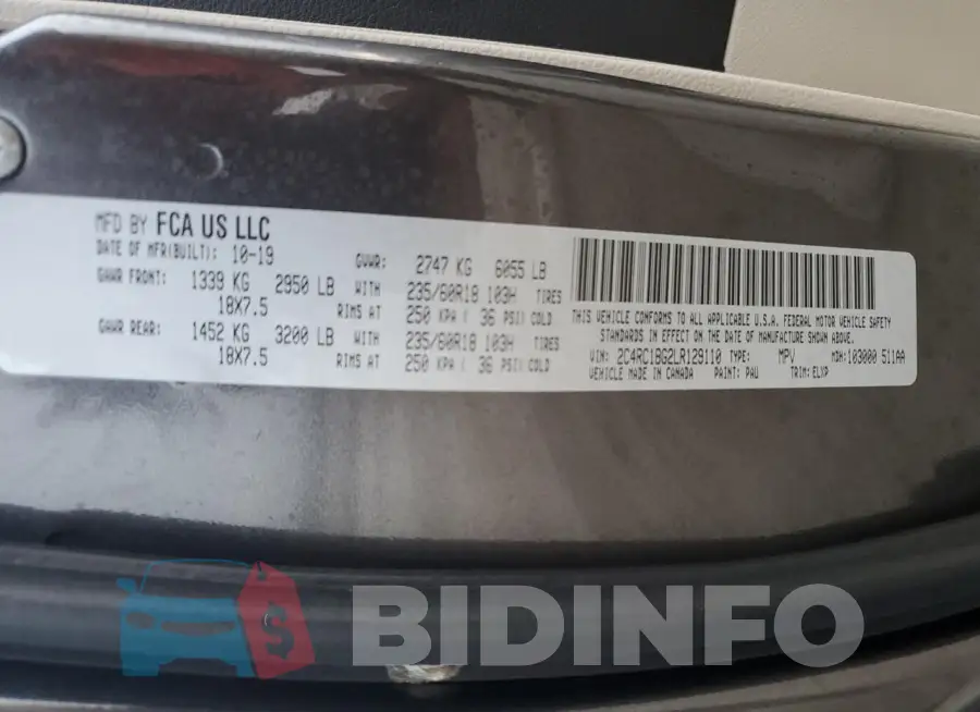 2C4RC1BG2LR129110 Photo# 13