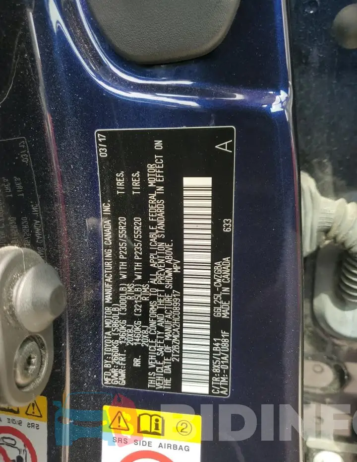 2T2BZMCA2HC089917 Photo# 13