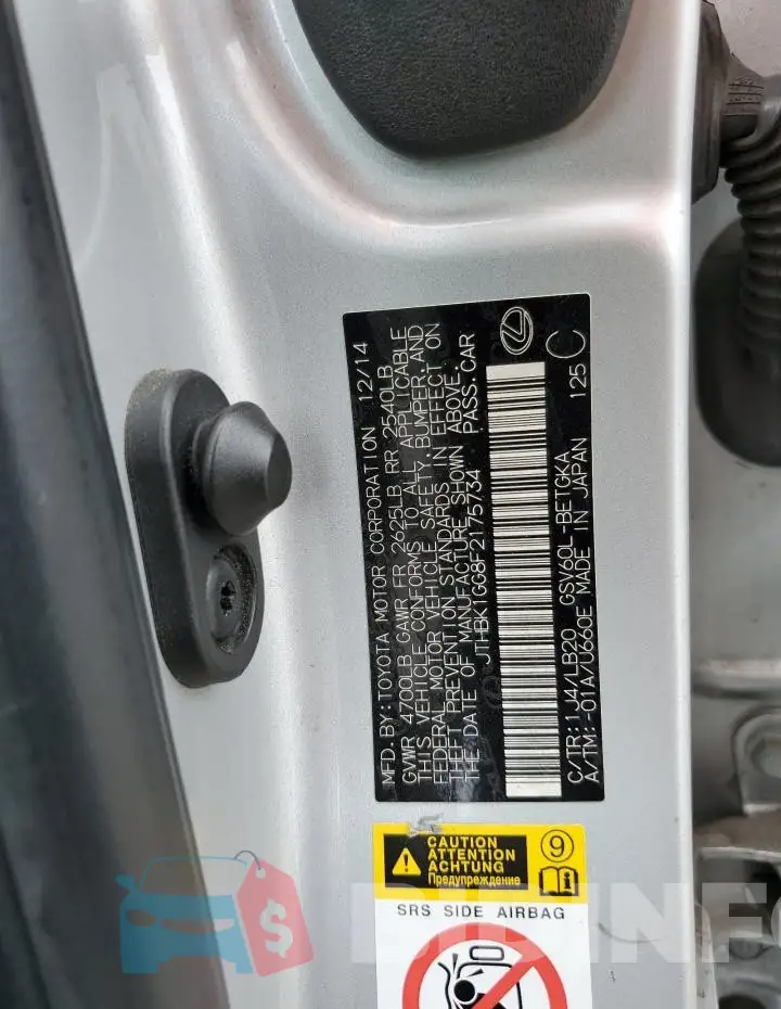 JTHBK1GG8F2175734 Photo# 13