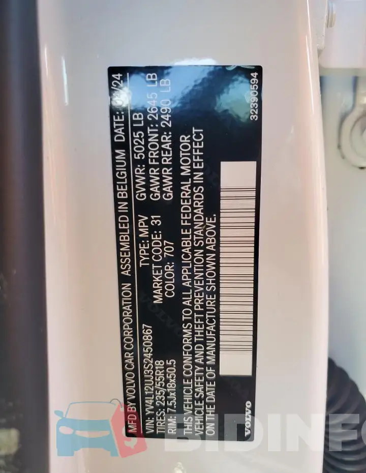 YV4L12UJ3S2450867 Photo# 14