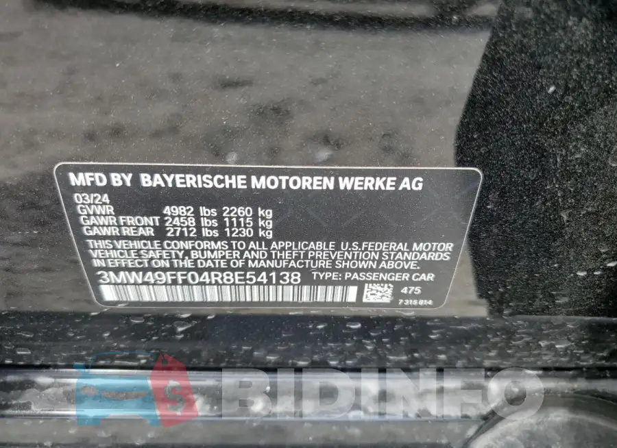 3MW49FF04R8E54138 Photo# 12