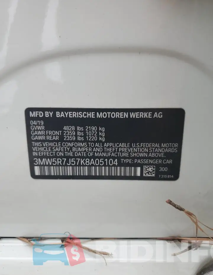 3MW5R7J57K8A05104 Photo# 12