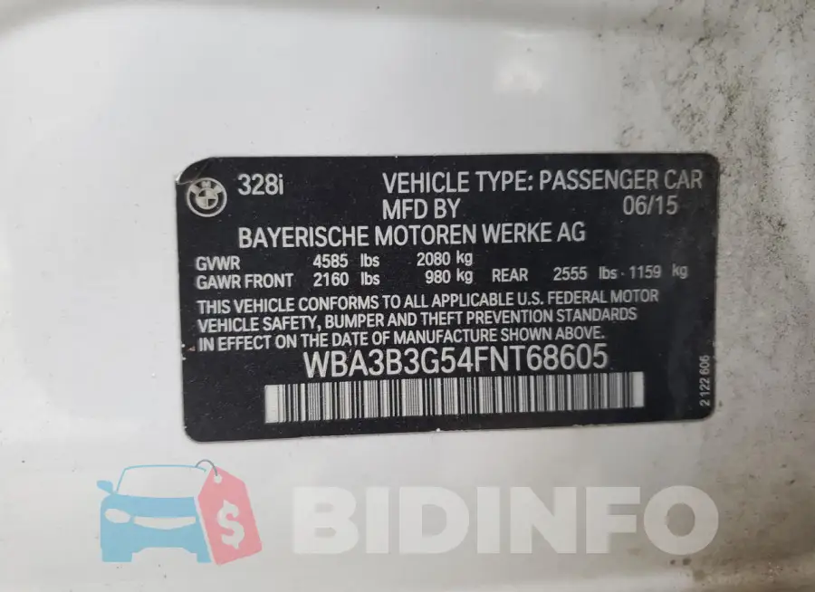 WBA3B3G54FNT68605 Photo# 12