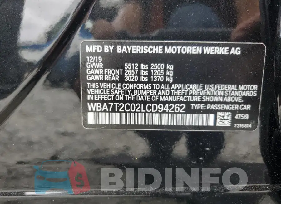 WBA7T2C02LCD94262 Photo# 13