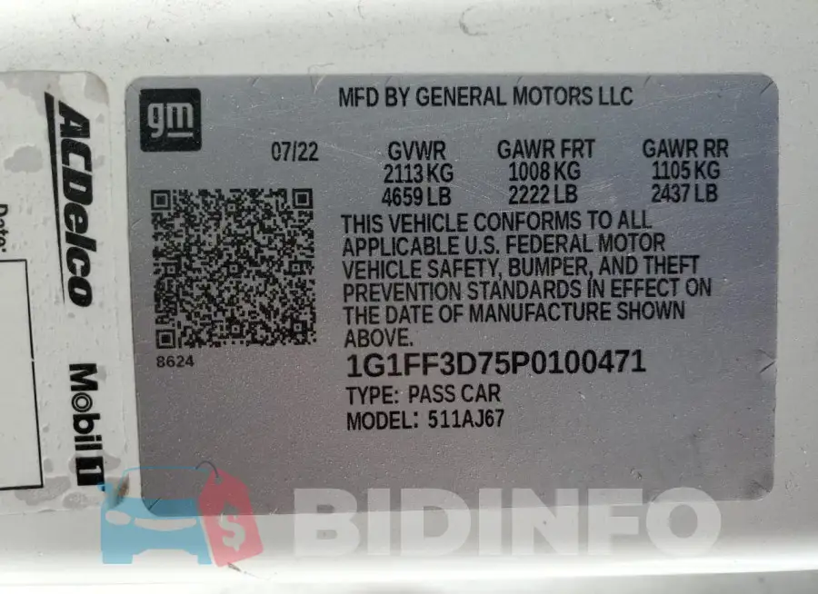 1G1FF3D75P0100471 Photo# 12