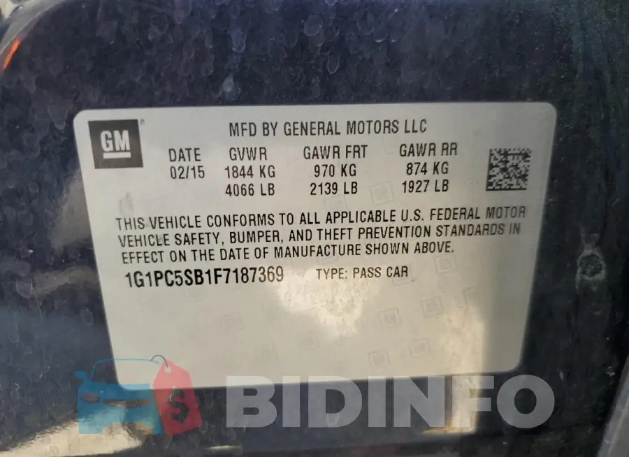 1G1PC5SB1F7187369 Photo# 12