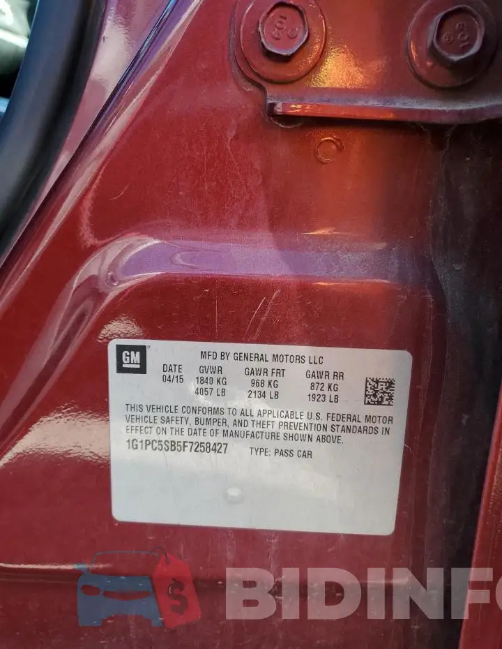 1G1PC5SB5F7258427 Photo# 12