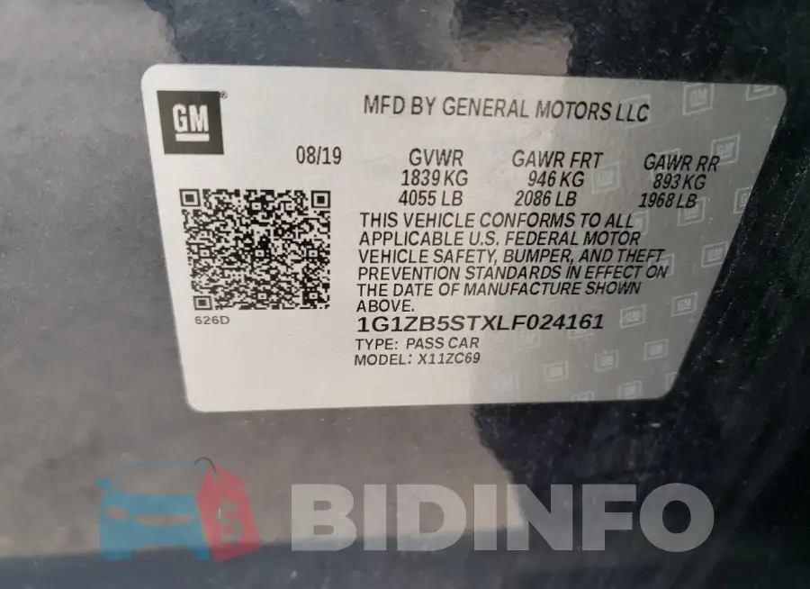 1G1ZB5STXLF024161 Photo# 12