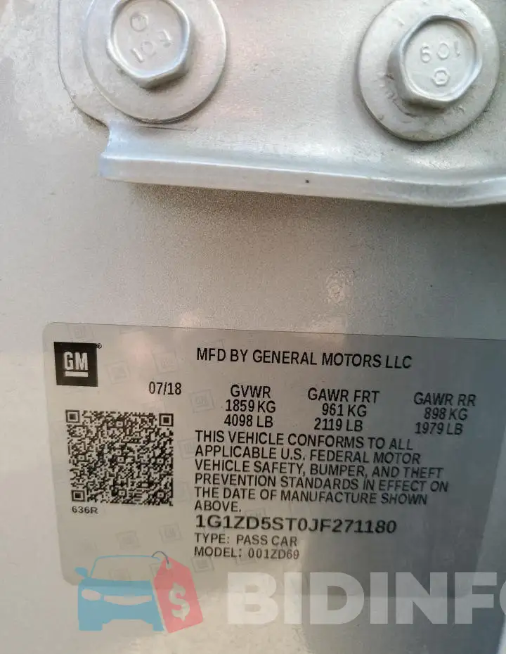 1G1ZD5ST0JF271180 Photo# 12