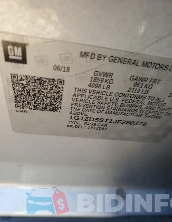 1G1ZD5ST1JF260379 Photo# 12